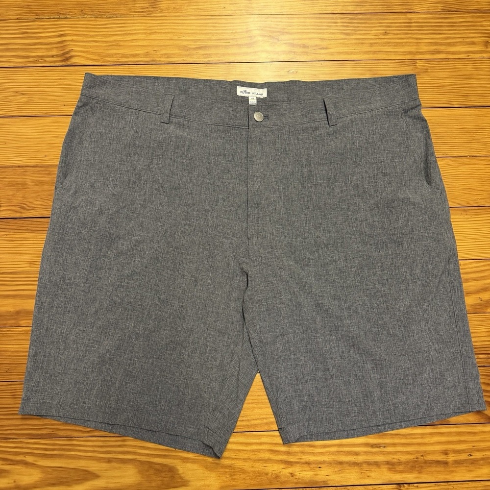Peter Millar Mens Shorts 42 Shackelford Performance Hybrid Golf Iron Gray